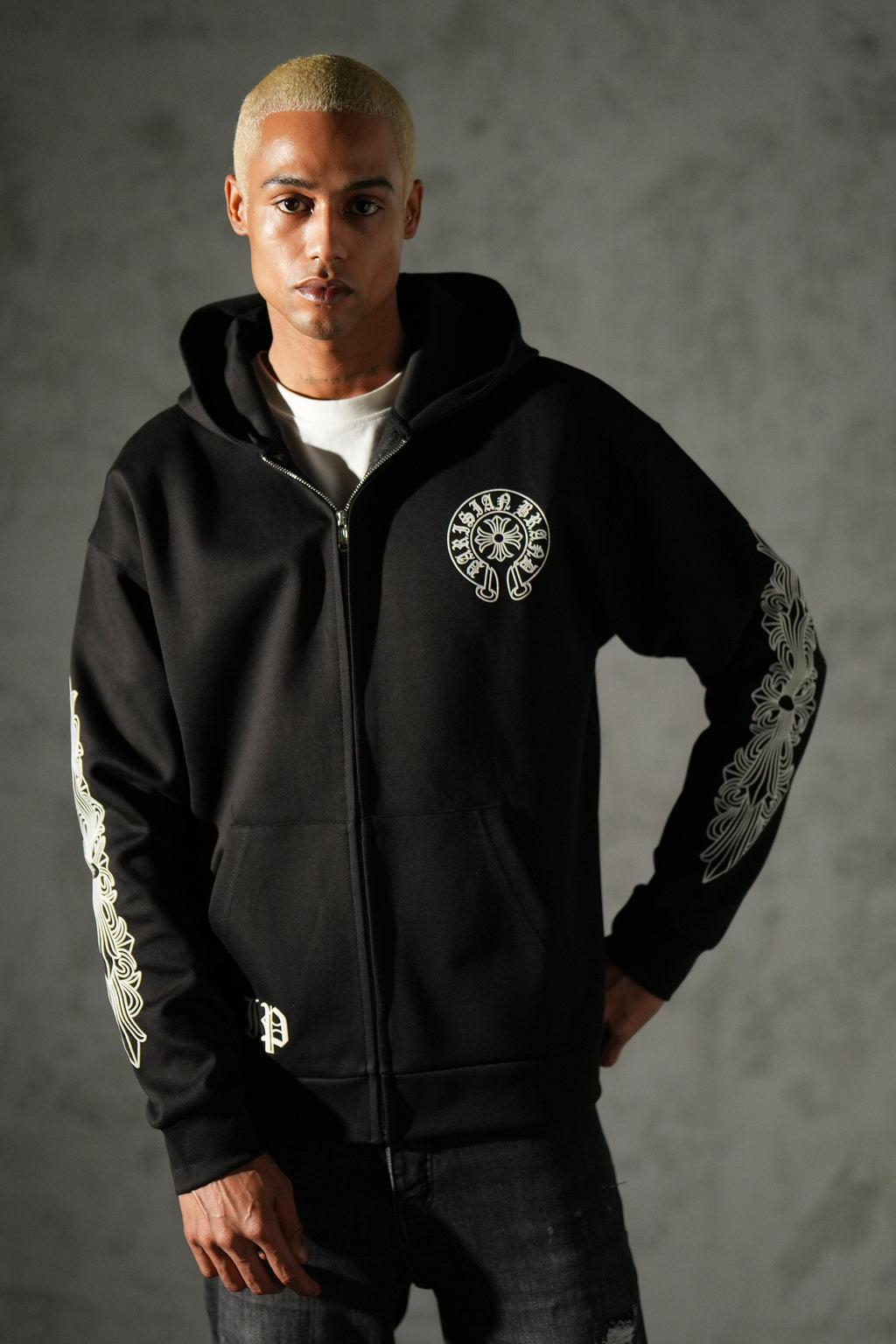 Chrome Drip Zipper
