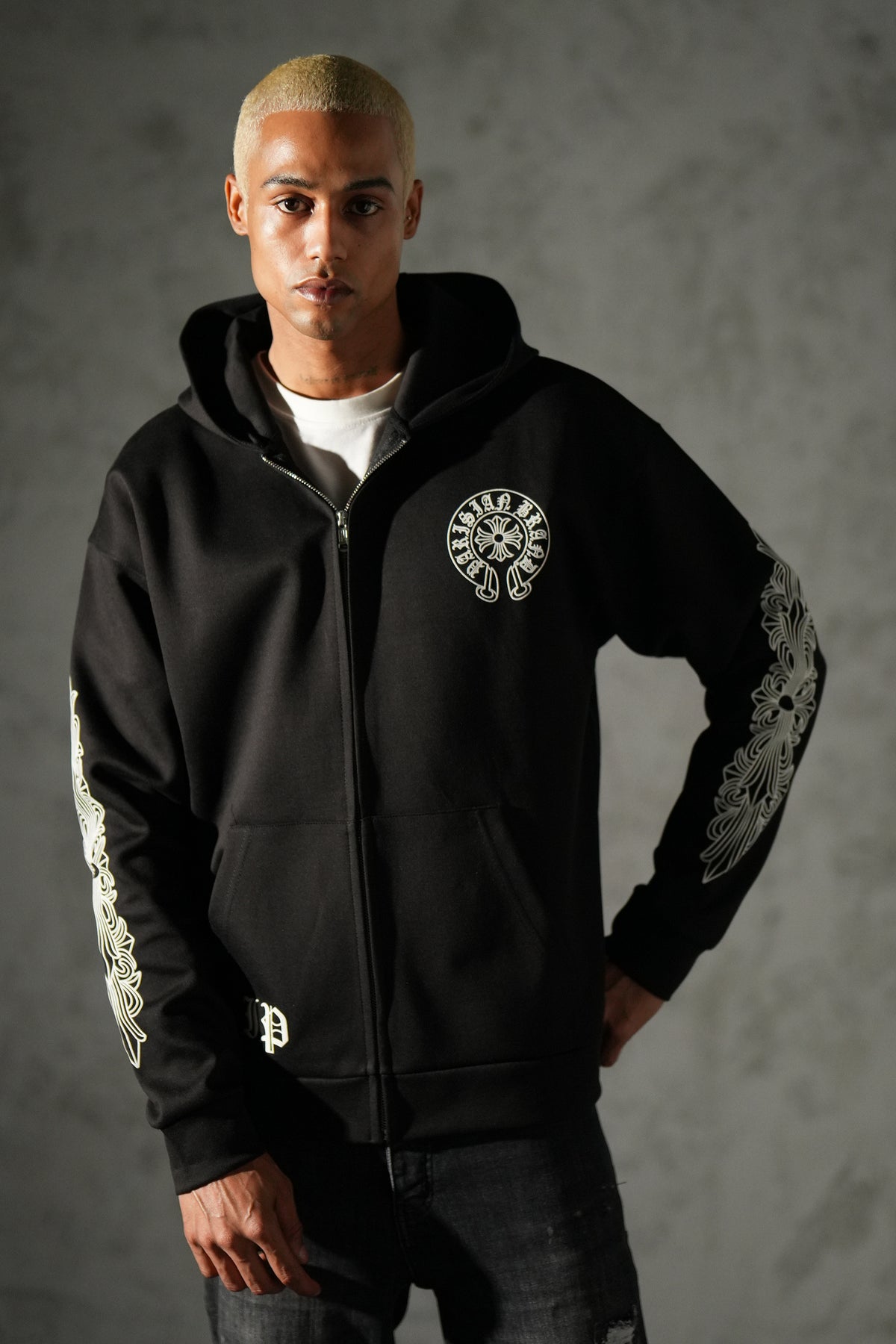 Chrome Drip Zipper