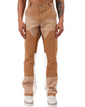 Flaired Beige Tricolor