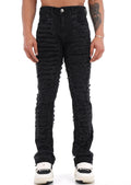 Mega ripped Flaired Black