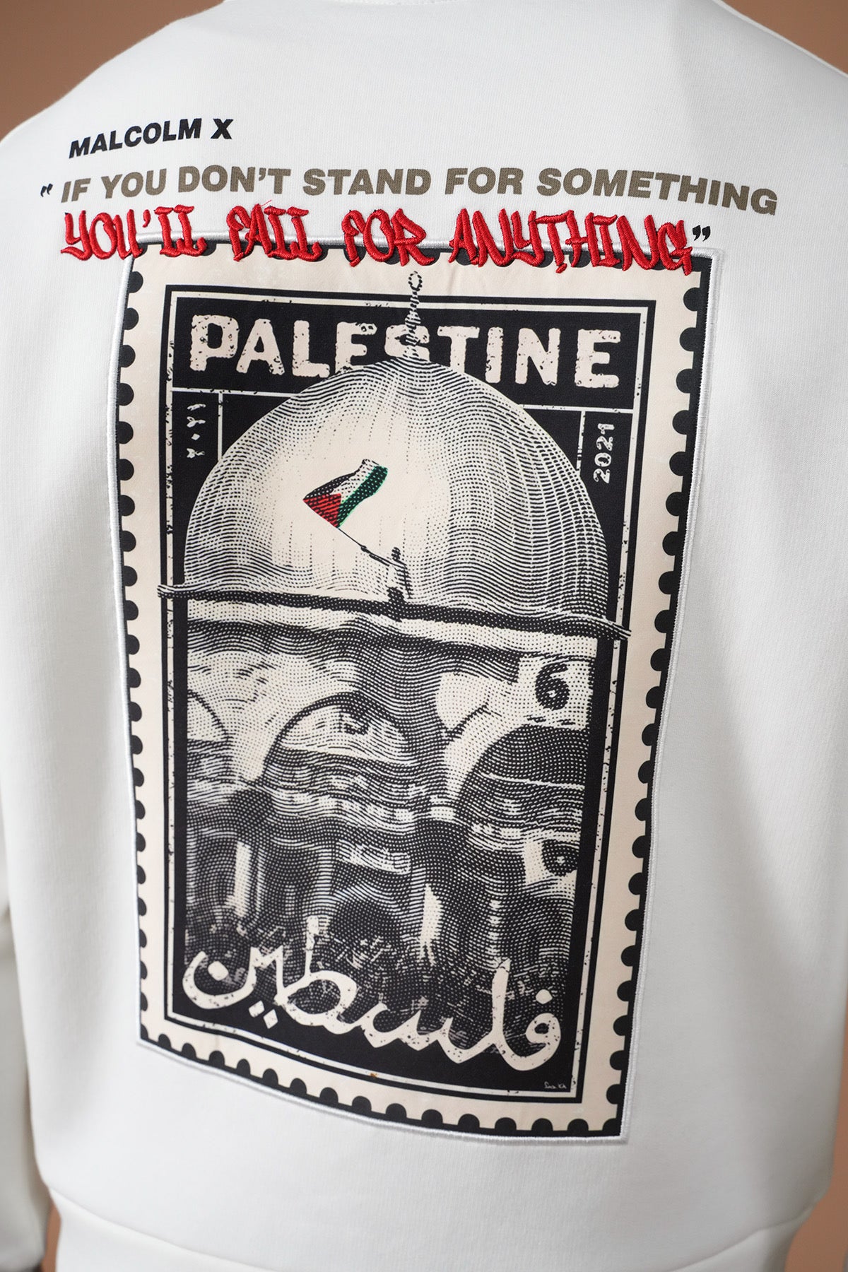 Malcolm x Palestine Pullover
