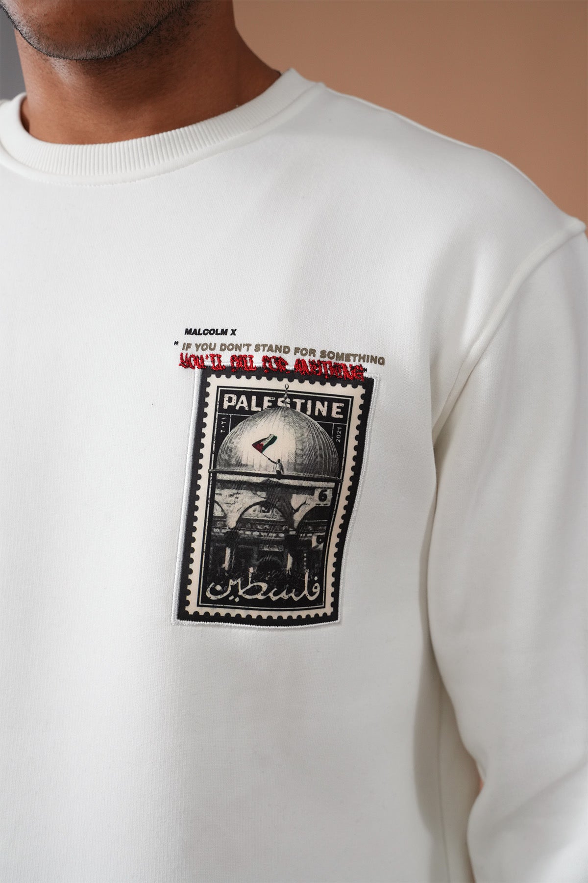 Malcolm x Palestine Pullover