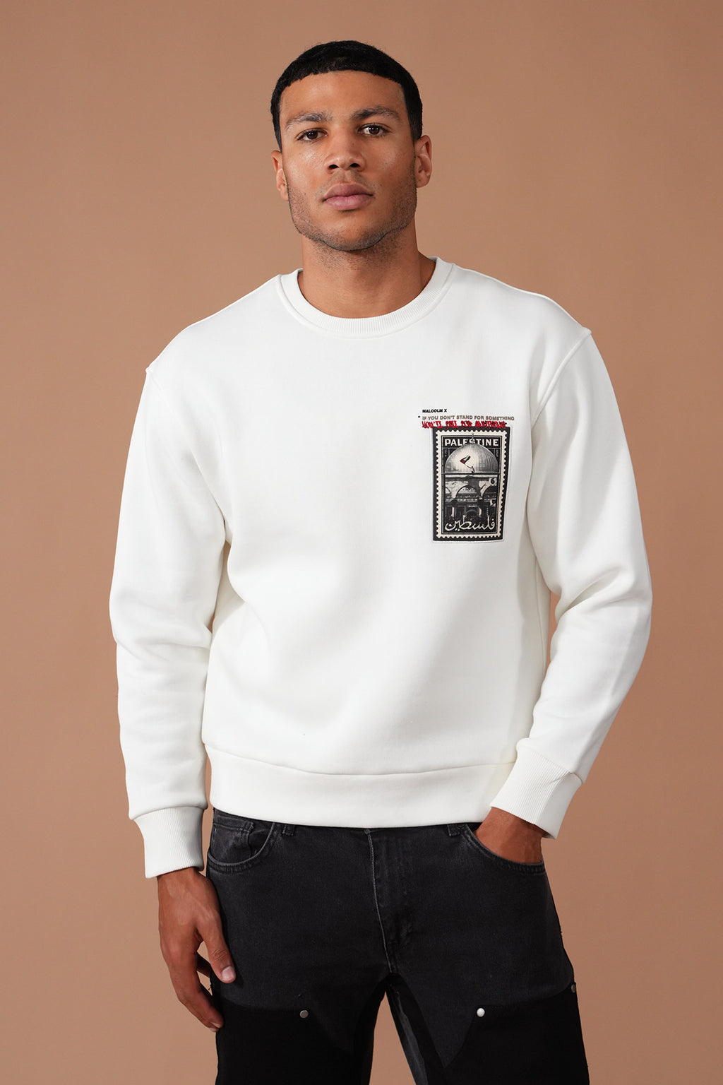 Malcolm x Palestine Pullover