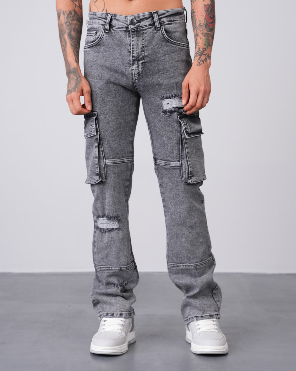 Pocket Flaired Grey
