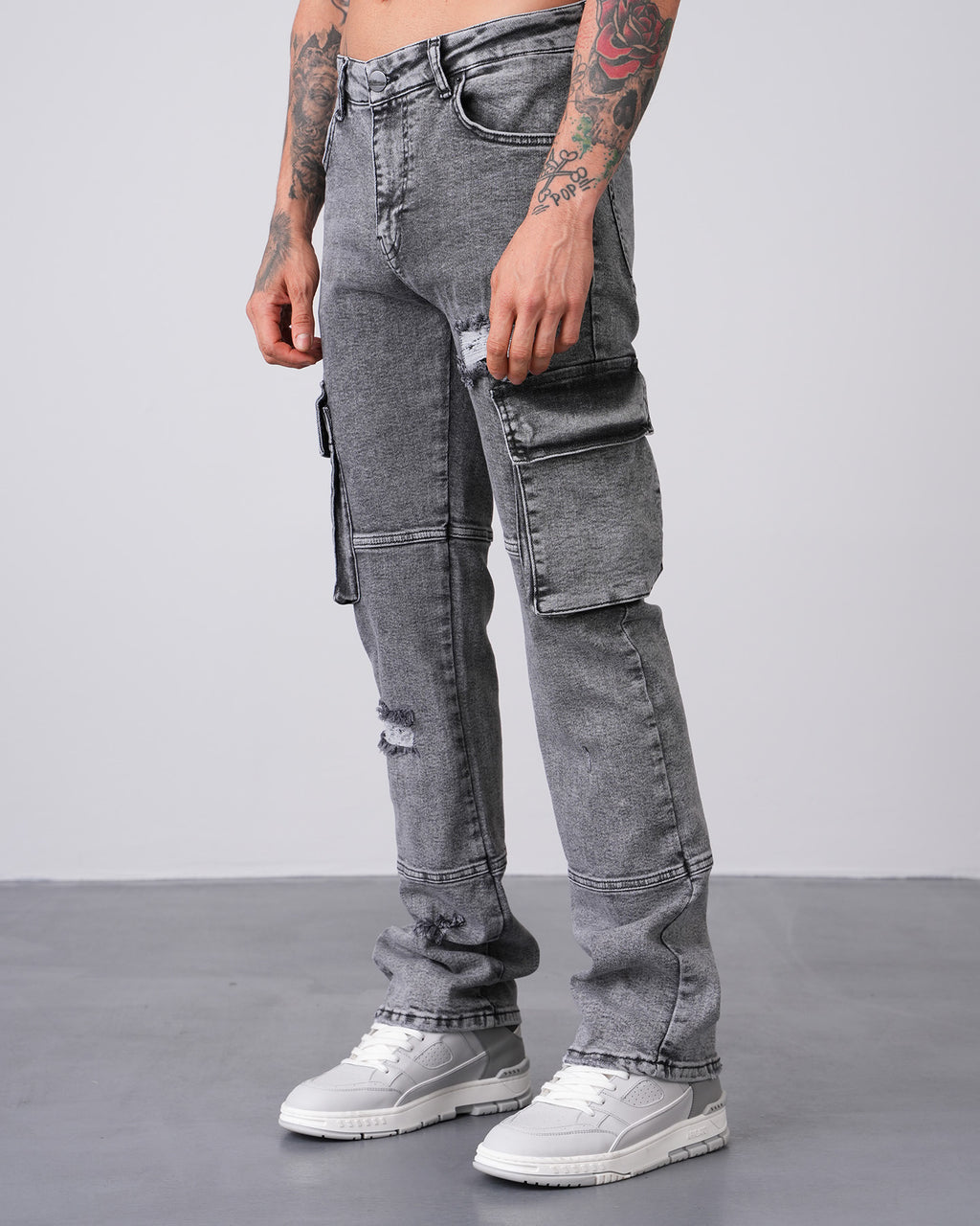 Pocket Flaired Grey