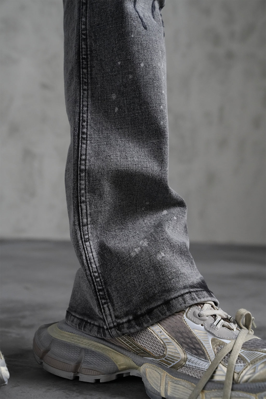 Faired Denim Grey Ripped