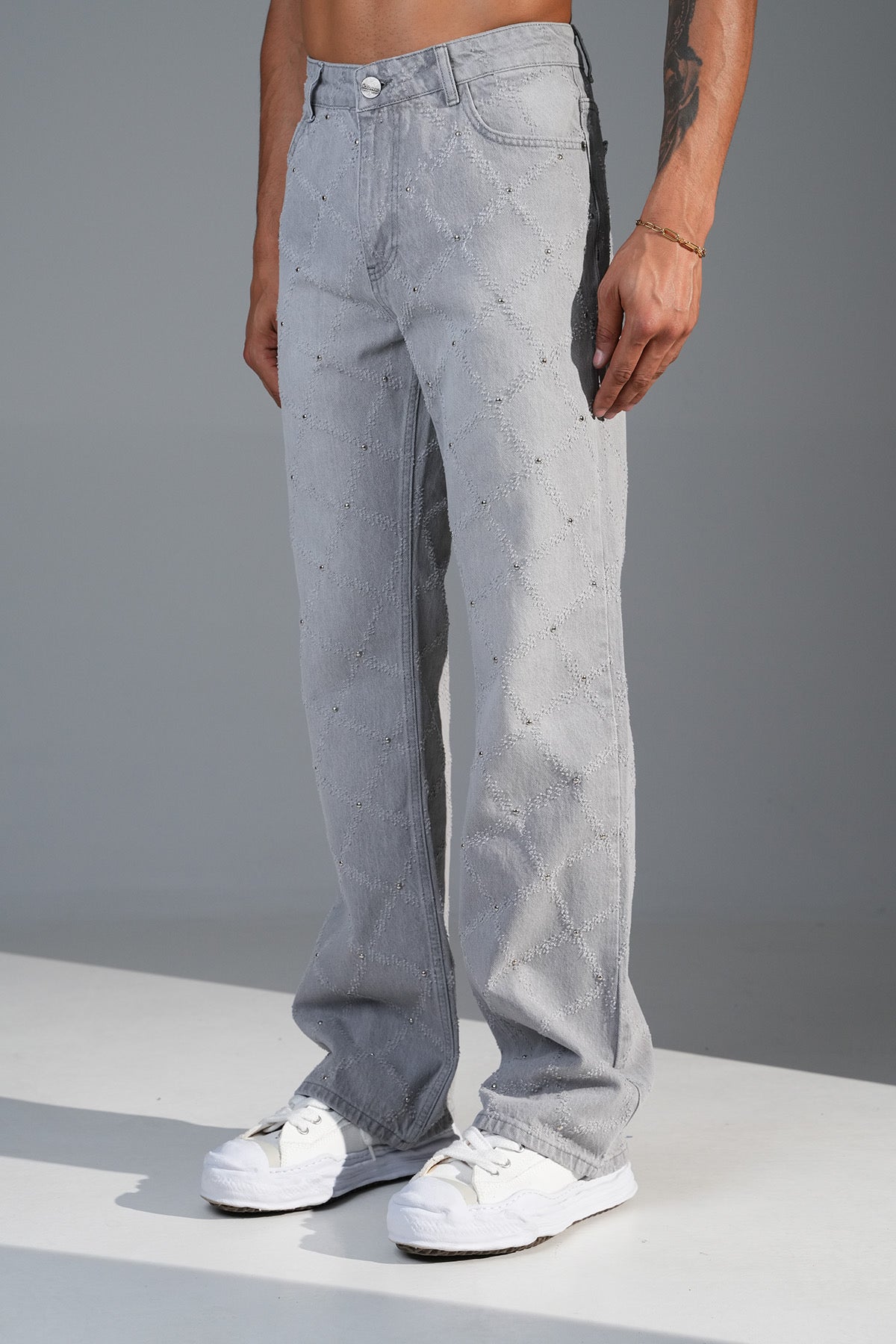 Flaired Karo Grey