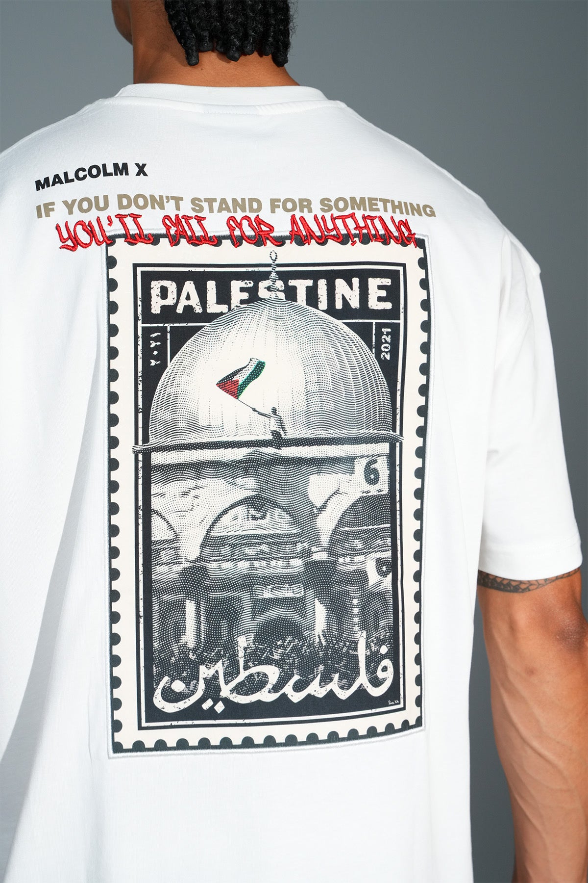 Malcolm x Palestine Tee