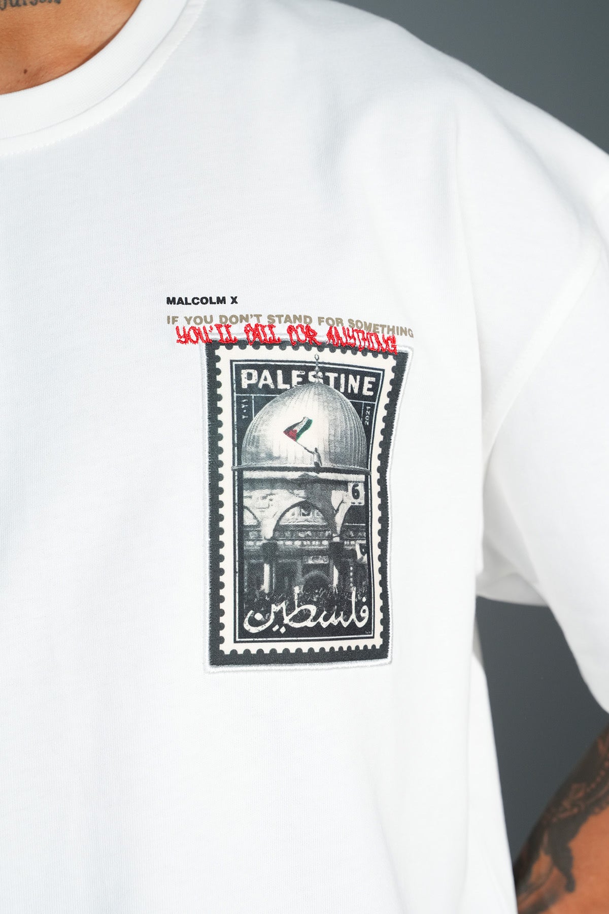 Malcolm x Palestine Tee