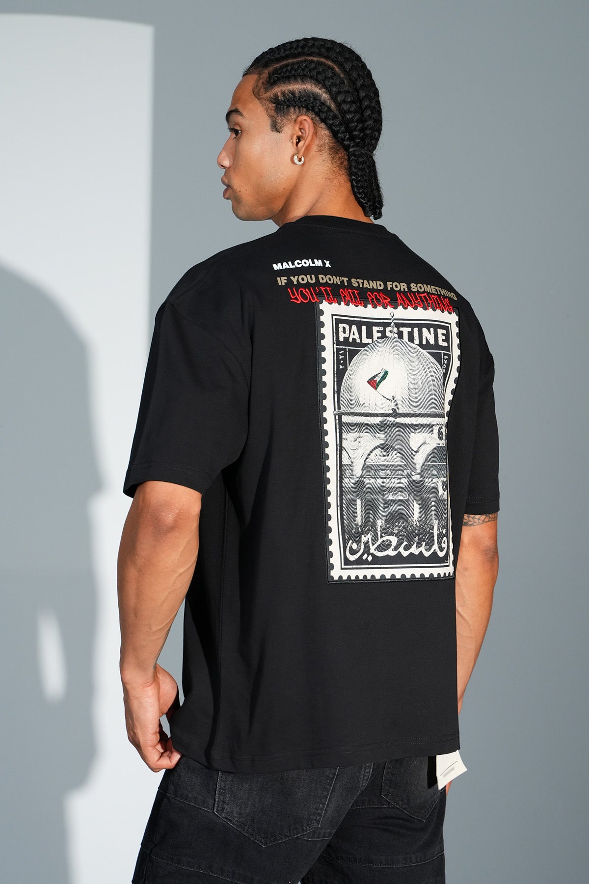 Malcolm x Palestine Tee