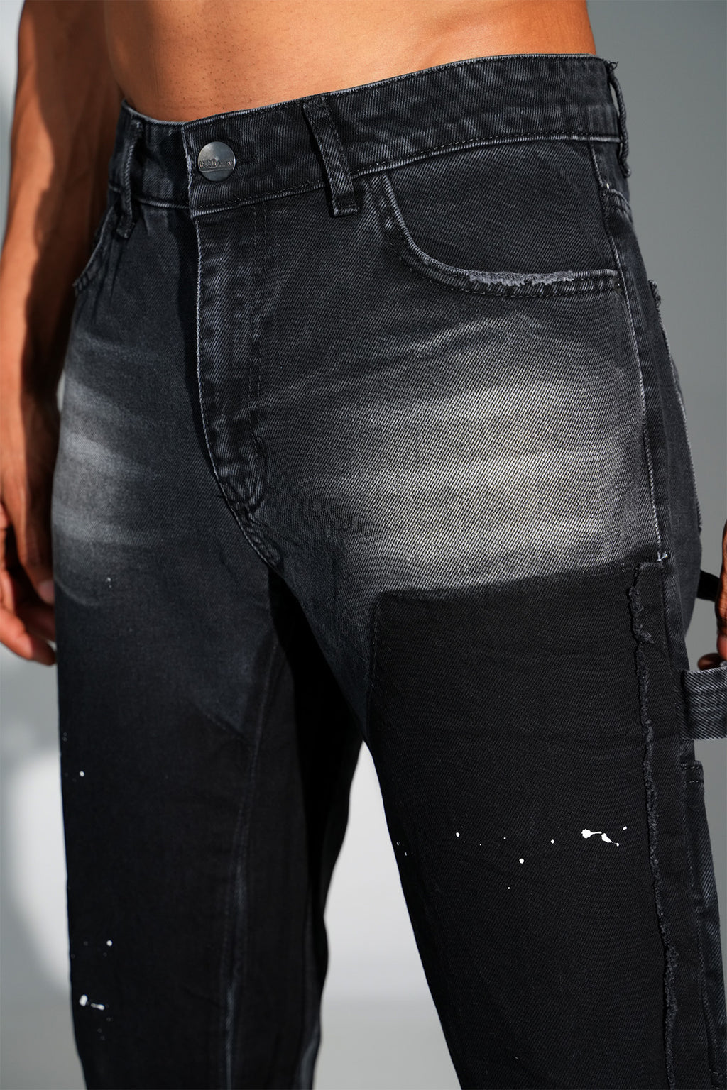 Gangster Oversize Denim Black