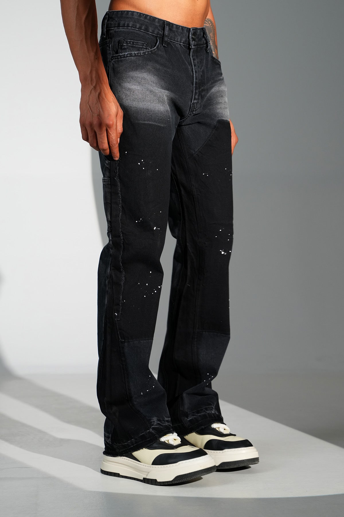 Gangster Oversize Denim Black