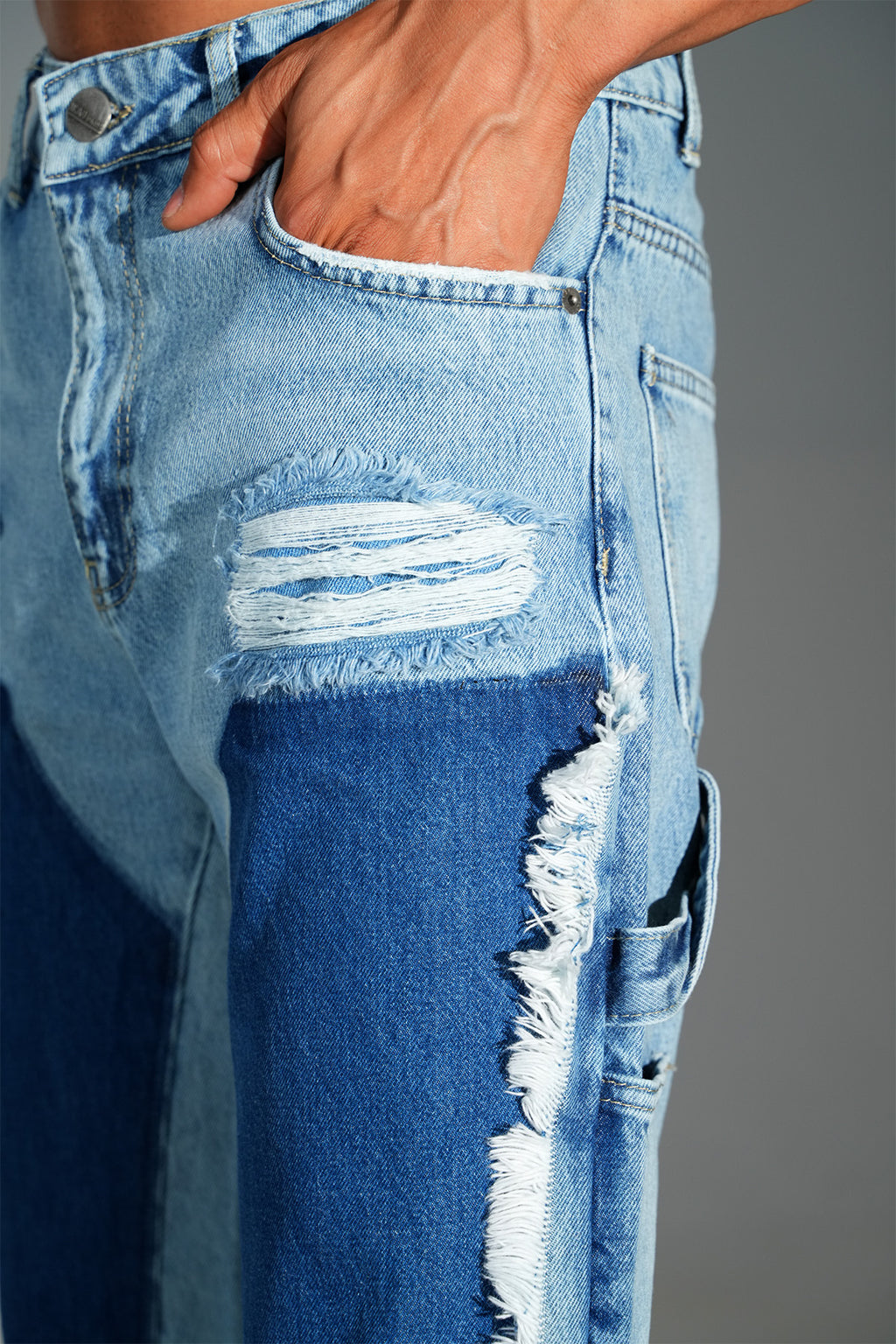 Gangster Oversize Denim Blue