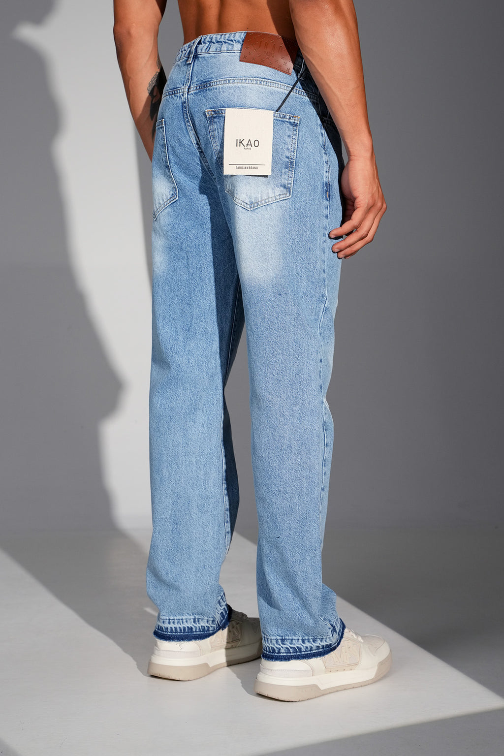 Flower Denim Jeans Blue