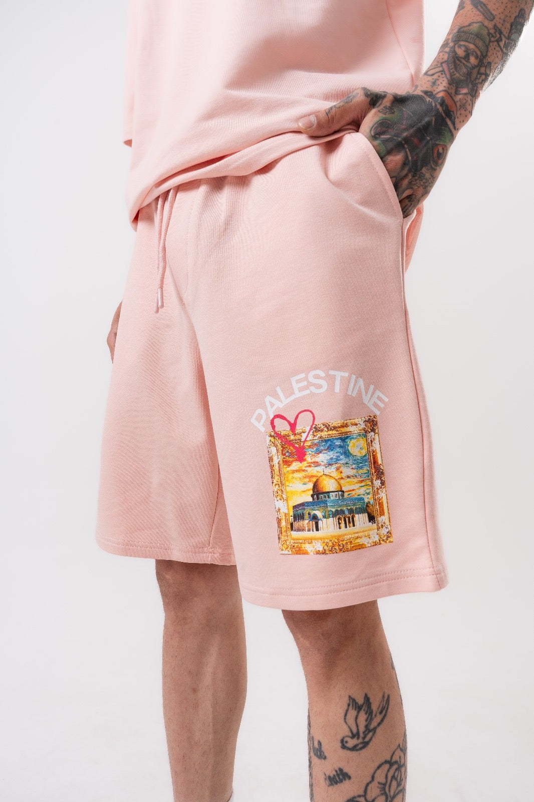 Palestine Heart Set T-Shirt + Shorts
